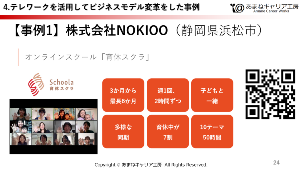 株式会社NOKIOOにおけるテレワークを活用したビジネスモデルの変革
